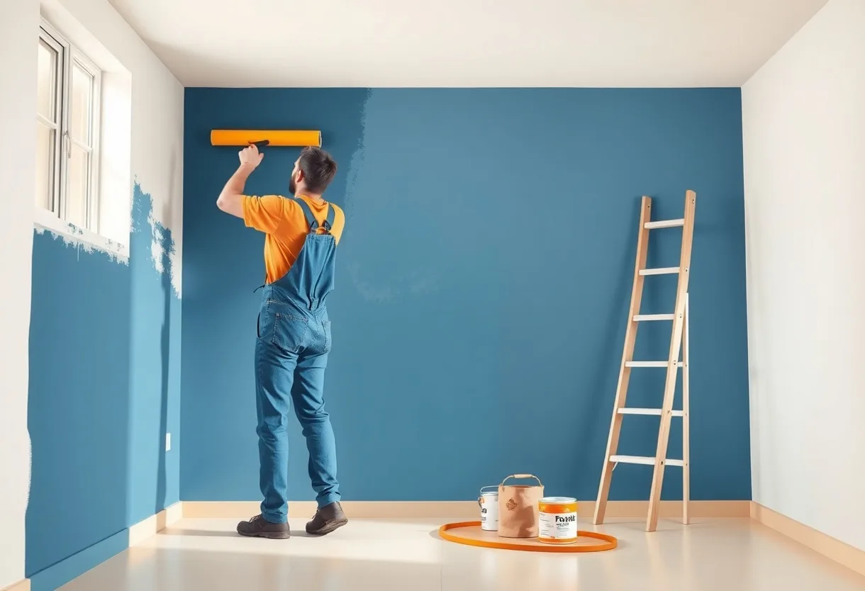 Peintre Montesson 78360 en intervention sur un chantier